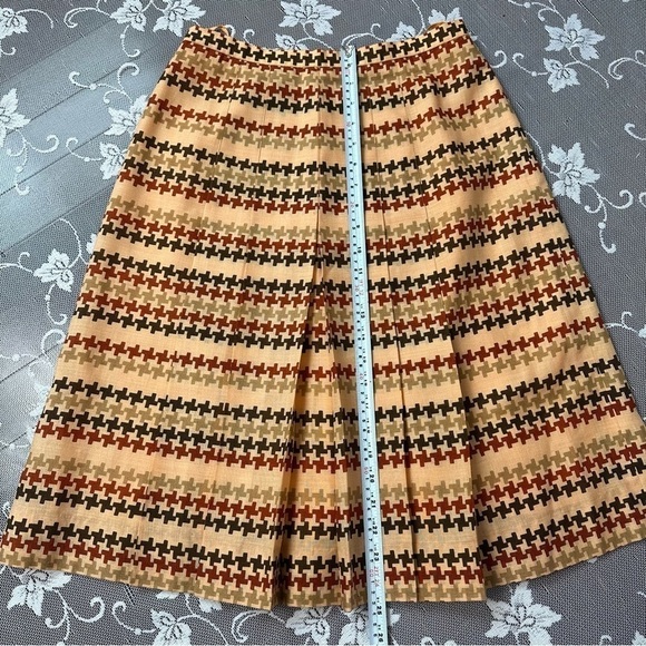 Vintage 60s Hudson’s Bay Company Houndstooth Pleated Skirt - Picture 10 of 12